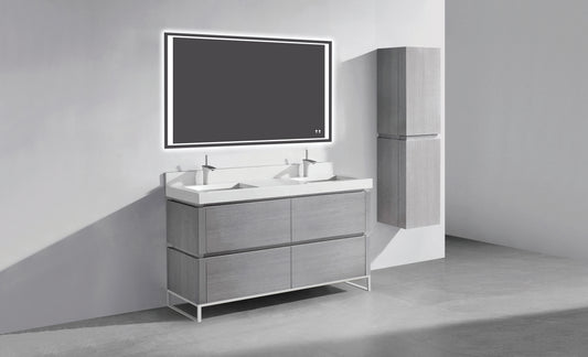 Madeli Metro 60D" Free Standing Vanity Cabinet