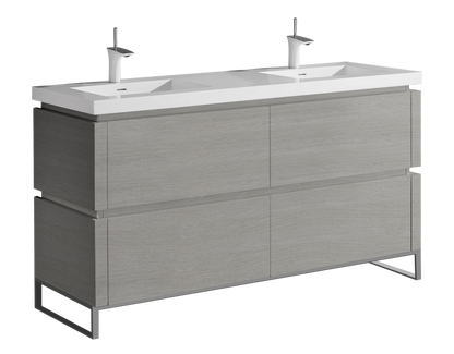 Metro 72D" Free Standing Vanity Cabinet