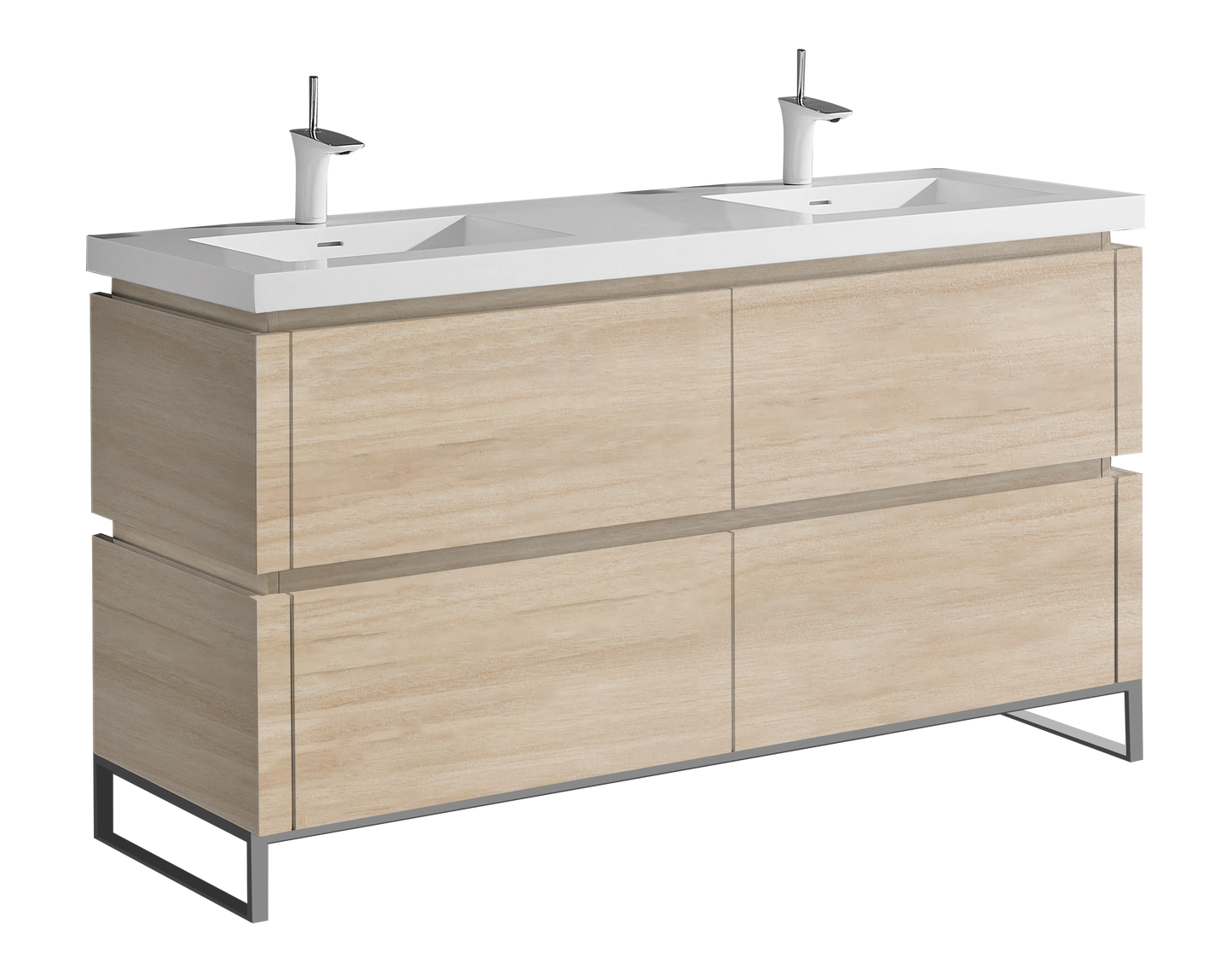 Metro 72D" Free Standing Vanity Cabinet