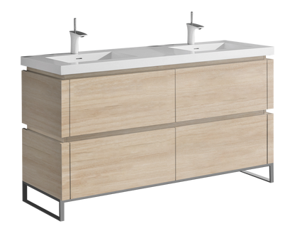 Metro 72D" Free Standing Vanity Cabinet