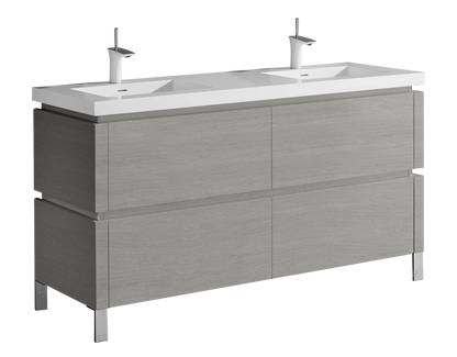 Metro 72D" Free Standing Vanity Cabinet