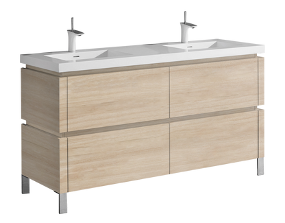 Metro 72D" Free Standing Vanity Cabinet