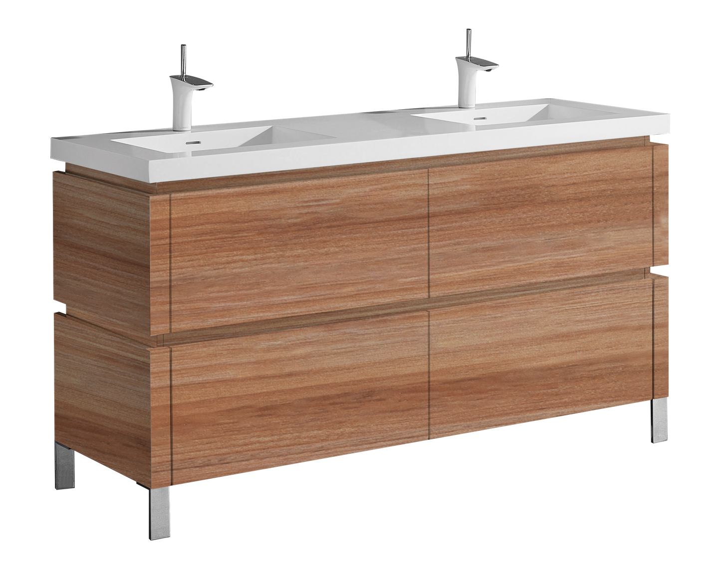 Metro 72D" Free Standing Vanity Cabinet