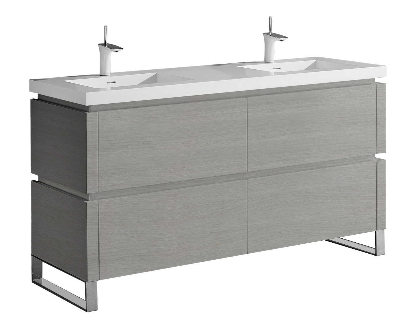 Metro 72D" Free Standing Vanity Cabinet