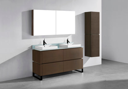 Metro 60D" Free Standing Vanity Cabinet