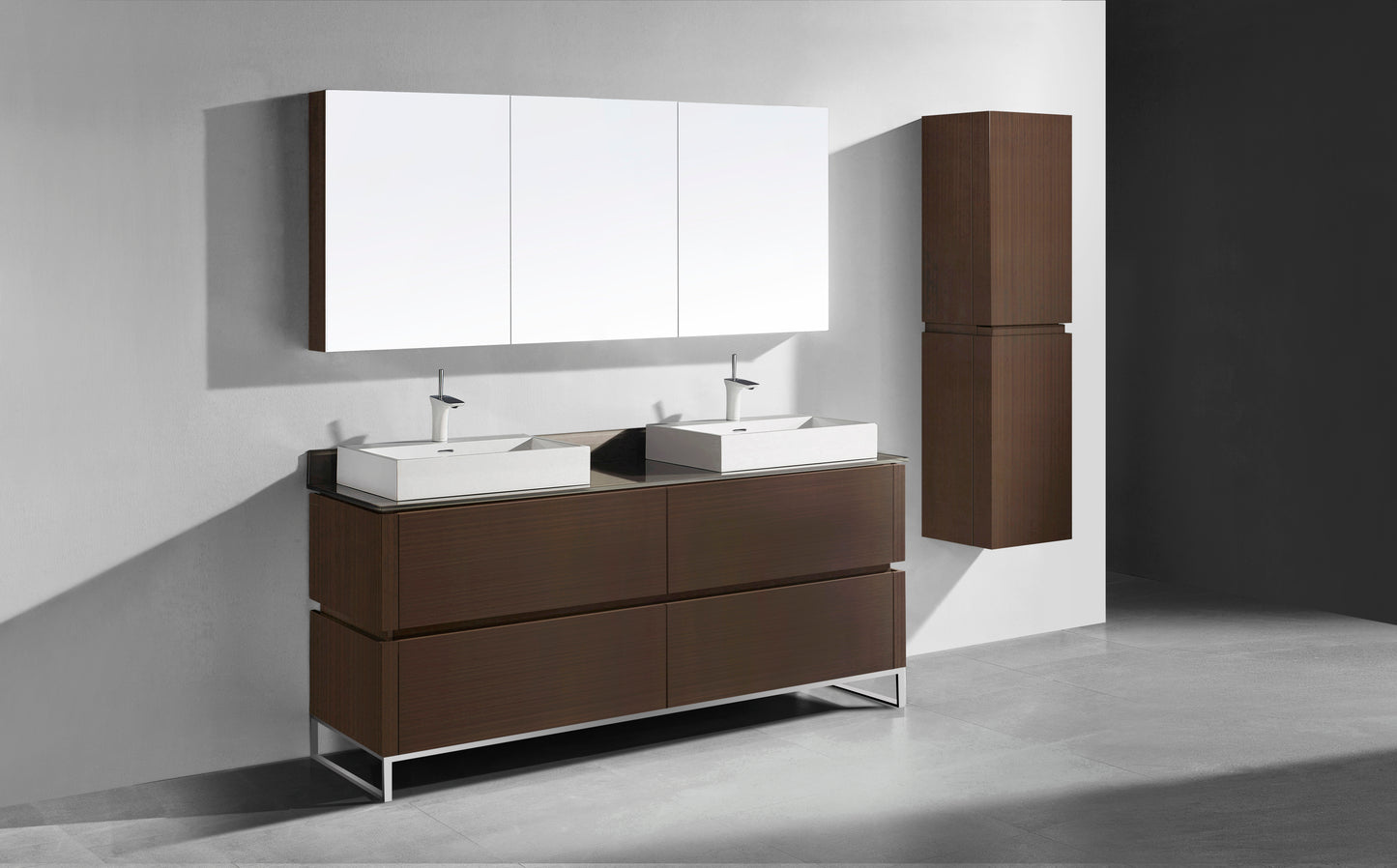 Metro 72D" Free Standing Vanity Cabinet