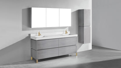 Metro 72D" Free Standing Vanity Cabinet