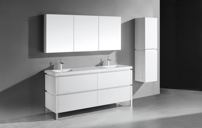 Metro 72D" Free Standing Vanity Cabinet