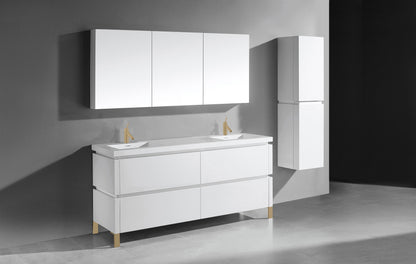 Metro 72D" Free Standing Vanity Cabinet