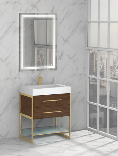 Silhouette 24" Free Standing Vanity Ash Grey