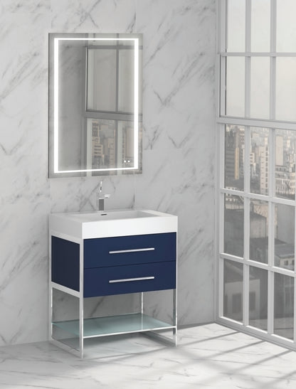 Silhouette 24" Free Standing Vanity Ash Grey