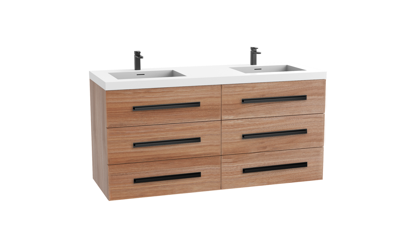 Epic 60D" Wall hung Vanity Cabinet