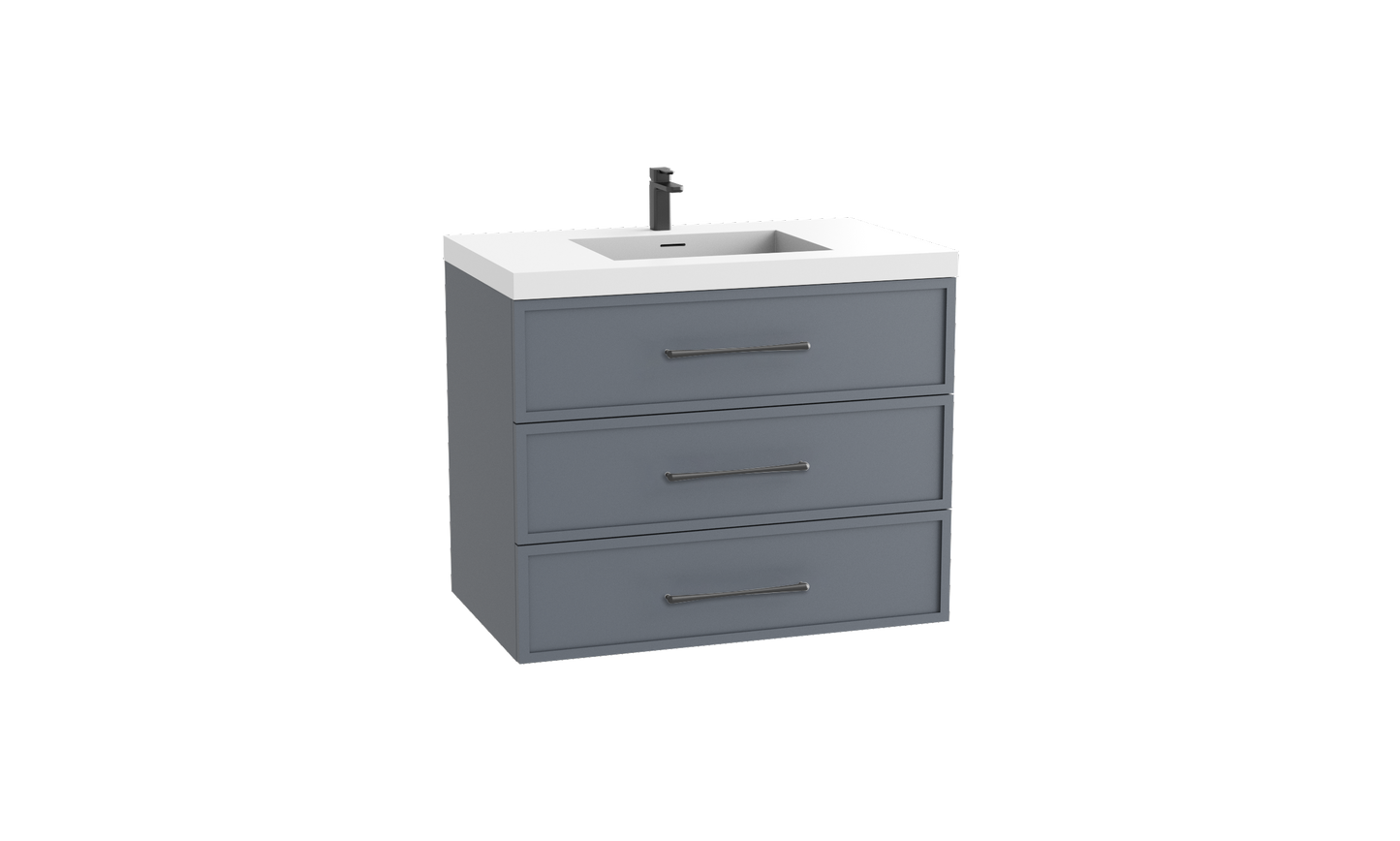 Legend 36" Wall hung Vanity Cabinet