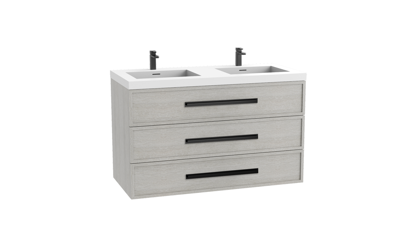 Madeli Legend 48D" Wall hung Vanity Cabinet