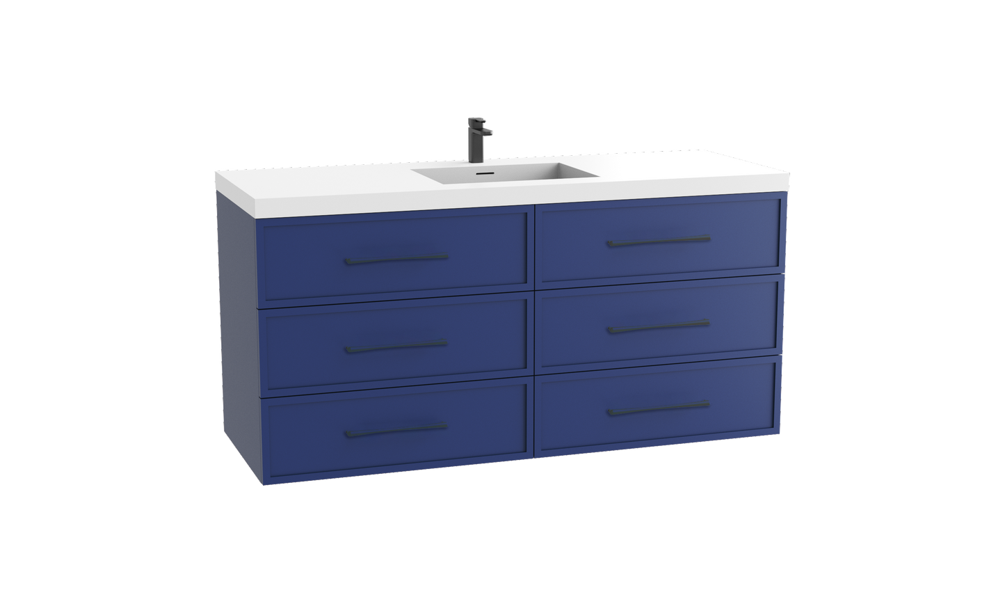 Legend 60C" Wall hung Vanity Cabinet