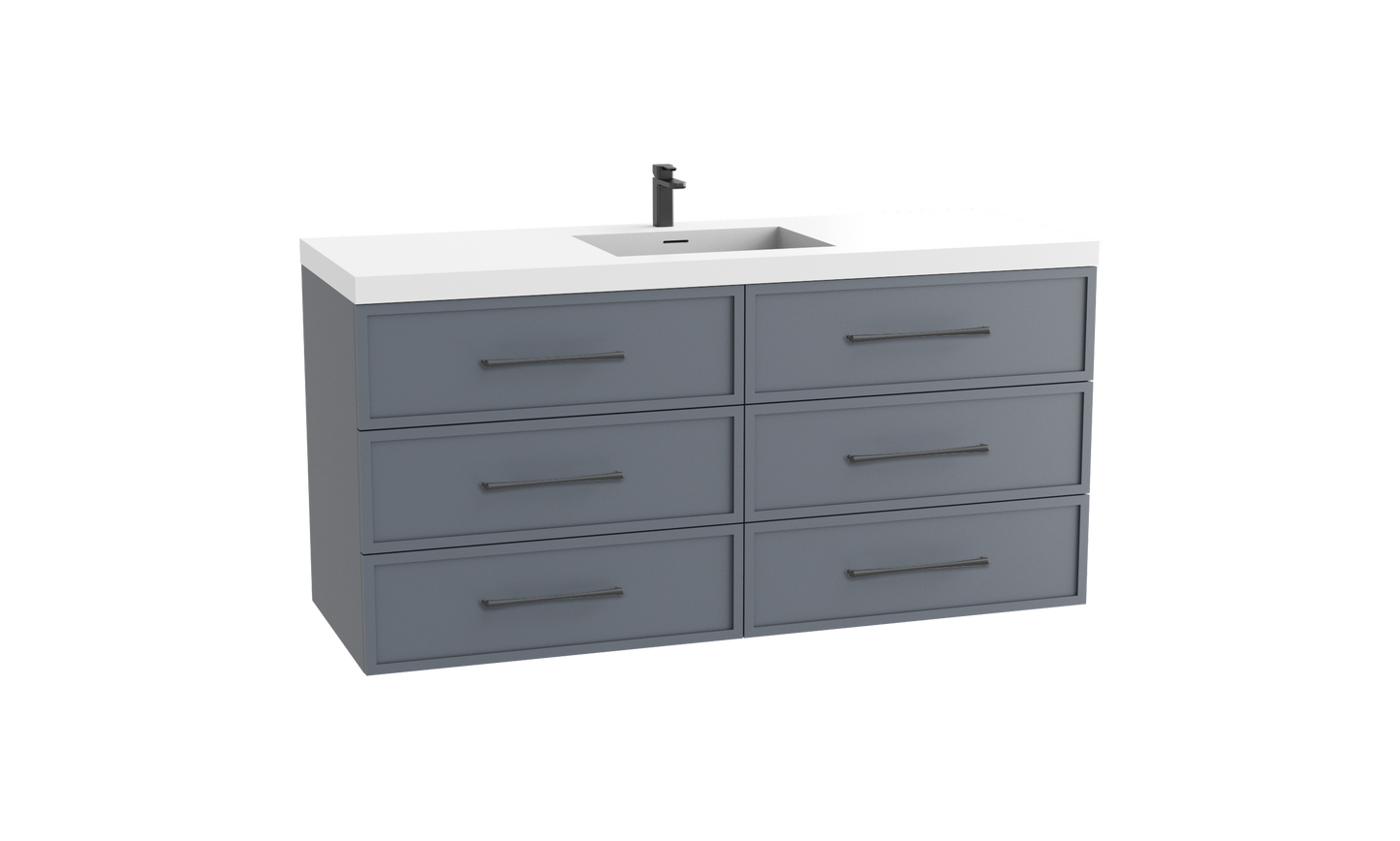 Legend 60C" Wall hung Vanity Cabinet