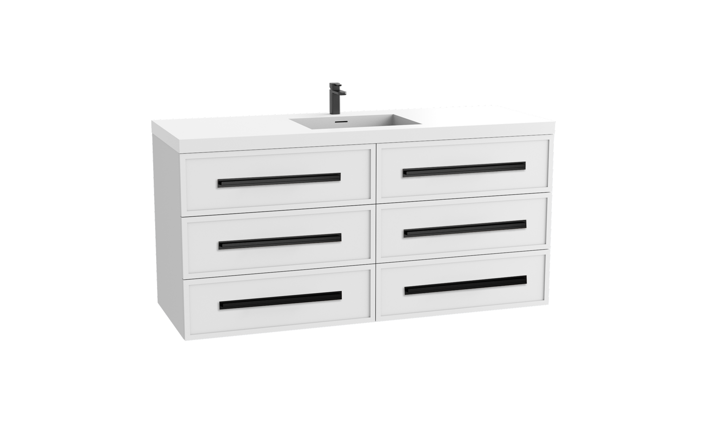 Legend 60C" Wall hung Vanity Cabinet