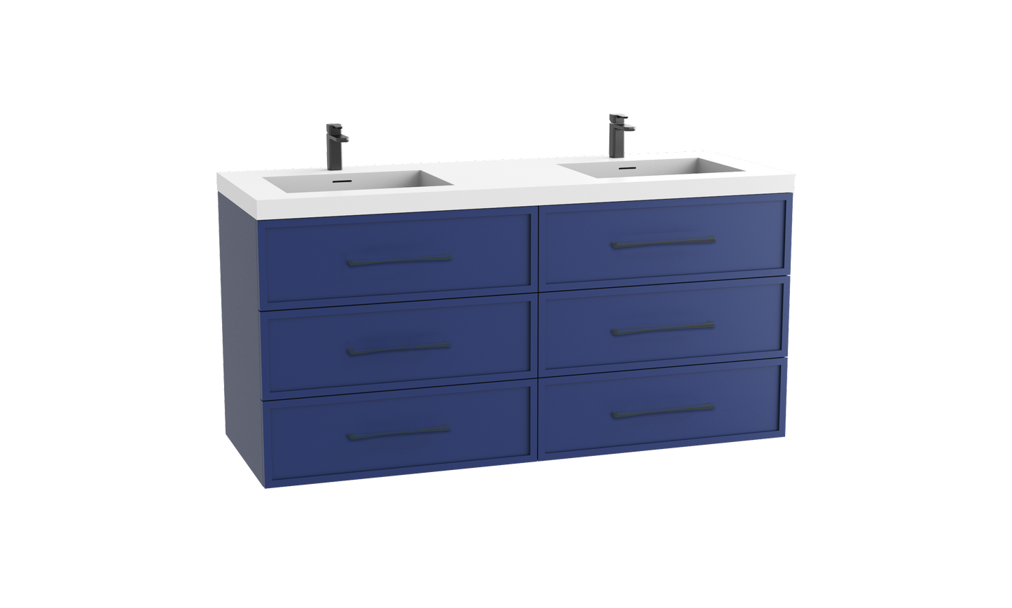 Legend 72D" Wall hung Vanity Cabinet