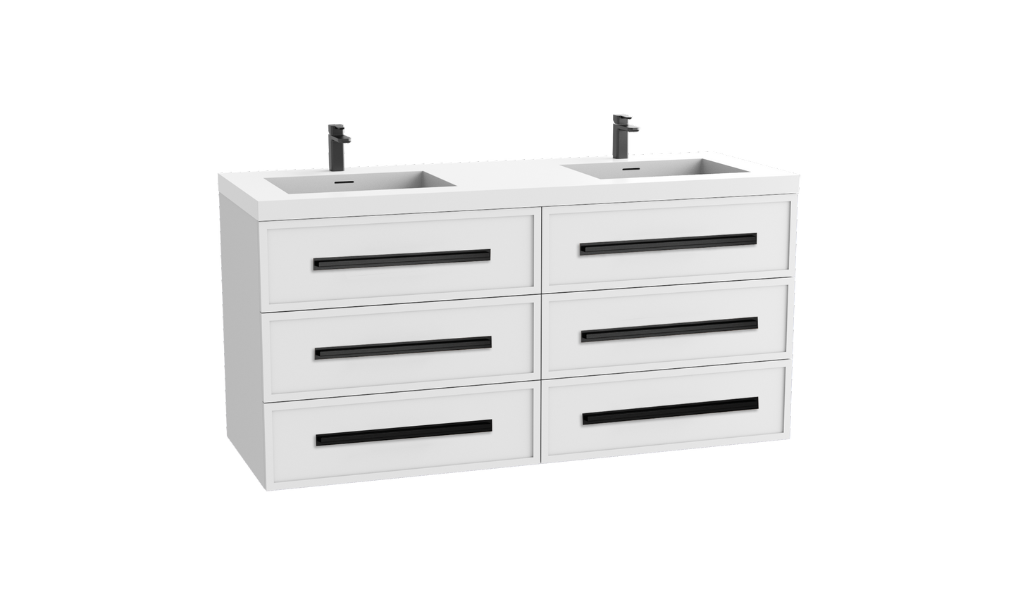 Legend 72D" Wall hung Vanity Cabinet