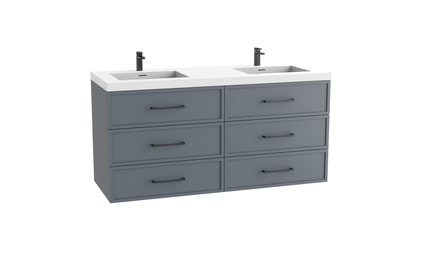 Legend 72D" Wall hung Vanity Cabinet
