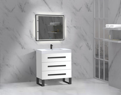 Icon 30" Free standing Vanity Cabinet with S-Feet