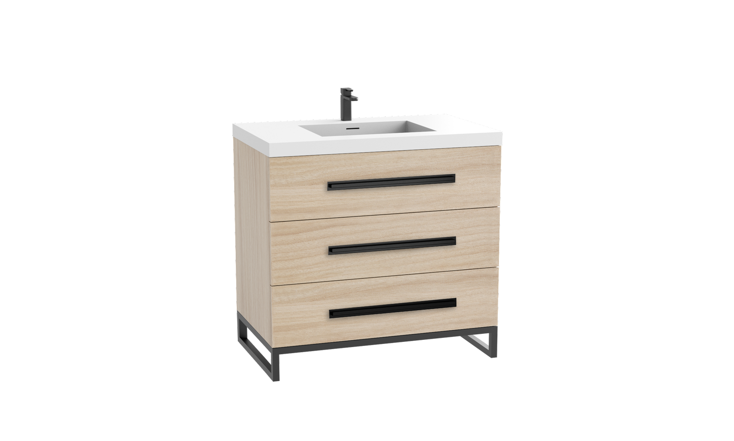 Icon 24" Free standing Vanity Cabinet with C-Base