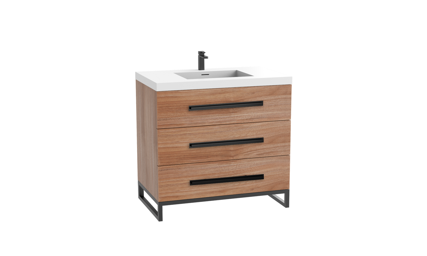 Icon 42" Free standing Vanity Cabinet with C-Base