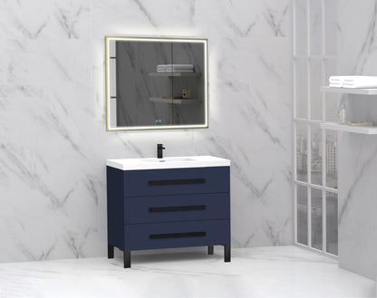 Icon 36" Free standing Vanity Cabinet with L-Feet