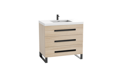 Icon 36" Free standing Vanity Cabinet with S-Feet
