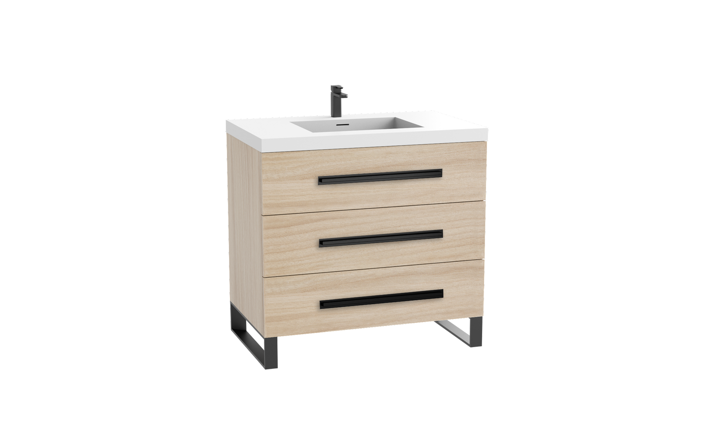 Icon 48C" Free standing Vanity Cabinet with S-Feet