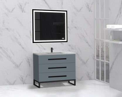 Icon 42" Free standing Vanity Cabinet with C-Base