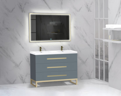 Icon 48D" Free standing Vanity Cabinet with C-Base