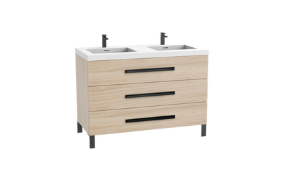 Icon 48D" Free standing Vanity Cabinet with L-Feet
