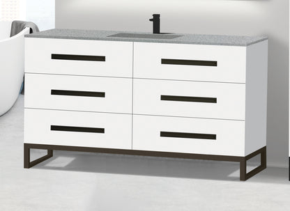 Icon 60C" Free standing Vanity Cabinet with C-Base