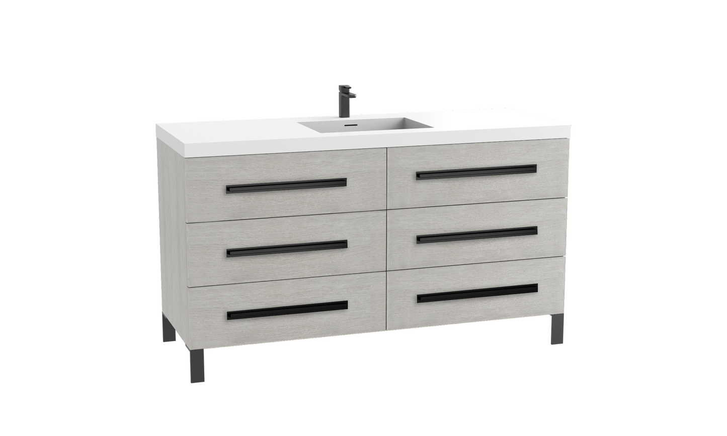 Madeli Icon 60C" Free standing Vanity Cabinet