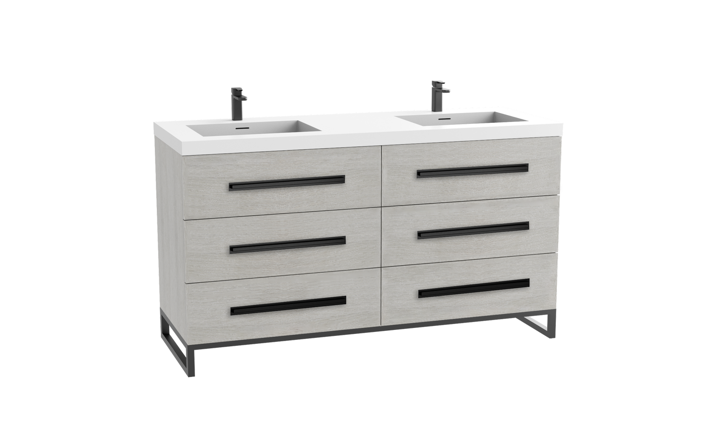 Madeli Icon 72D" Free standing Vanity Cabinet