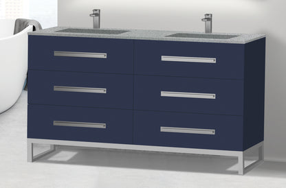 Icon 60D" Free standing Vanity Cabinet with C-Base