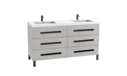 Madeli Icon 60D" Free standing Vanity Cabinet