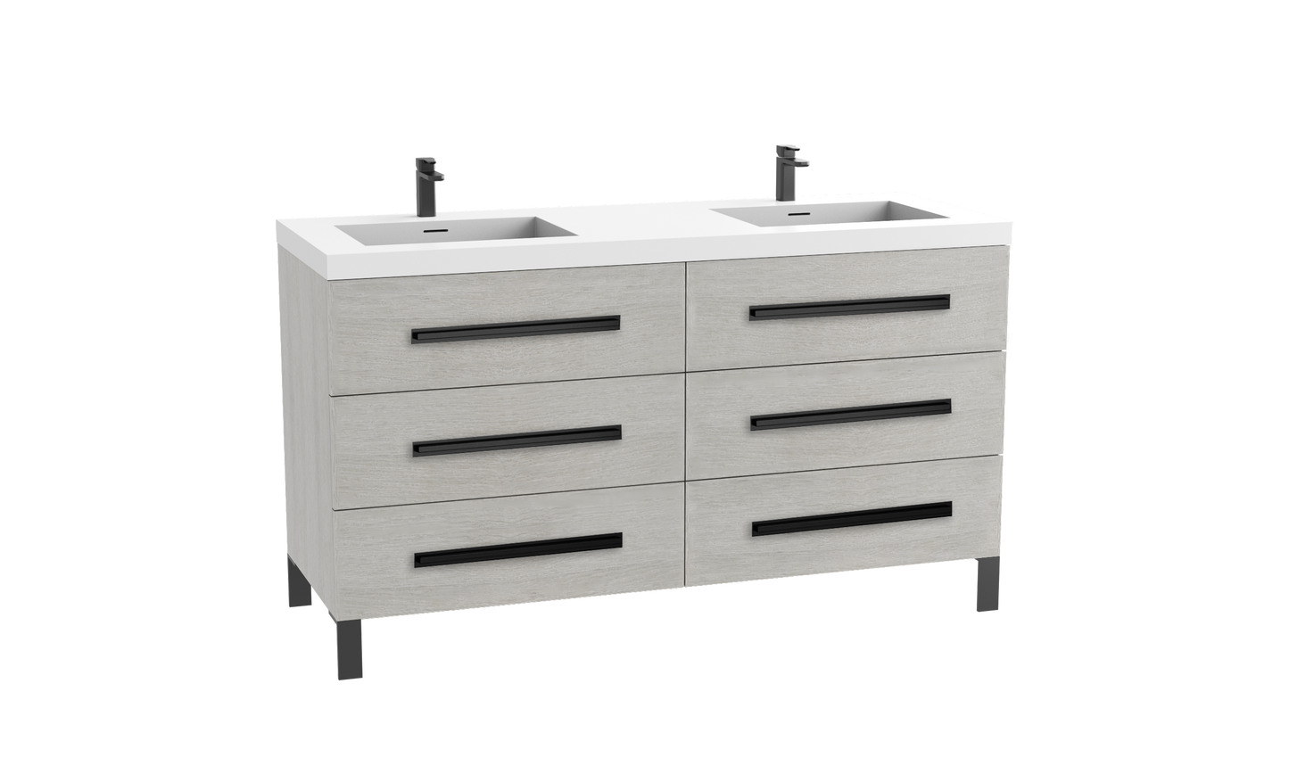 Madeli Icon 72D" Free standing Vanity Cabinet