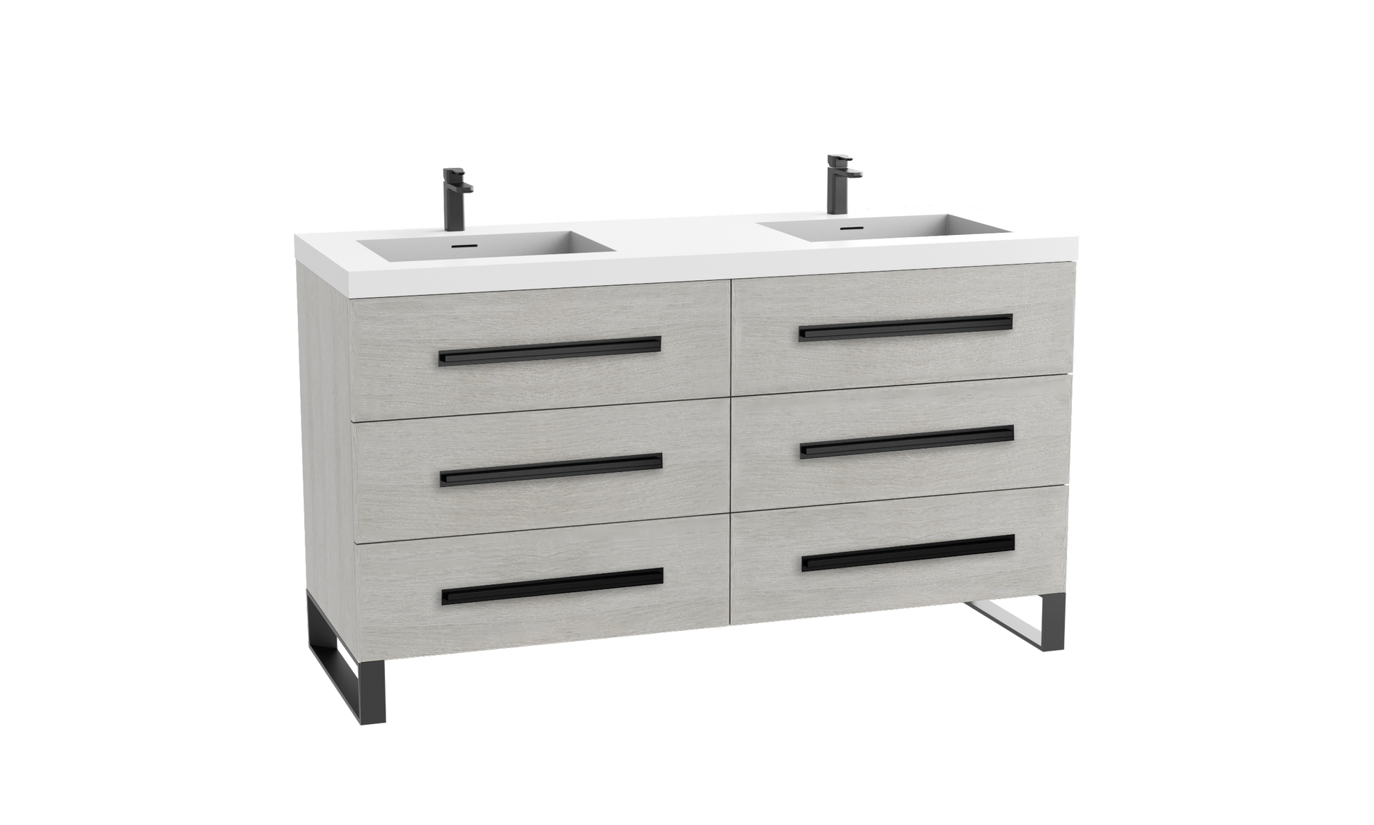 Madeli Icon 60D" Free standing Vanity Cabinet