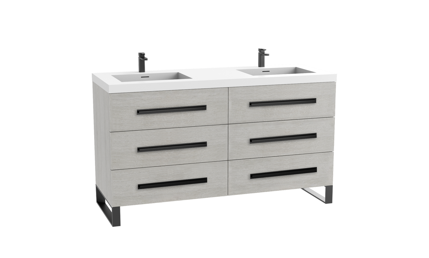 Madeli Icon 72D" Free standing Vanity Cabinet