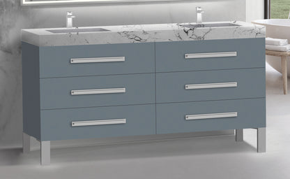 Icon 72D" Free standing Vanity Cabinet with L-Feet