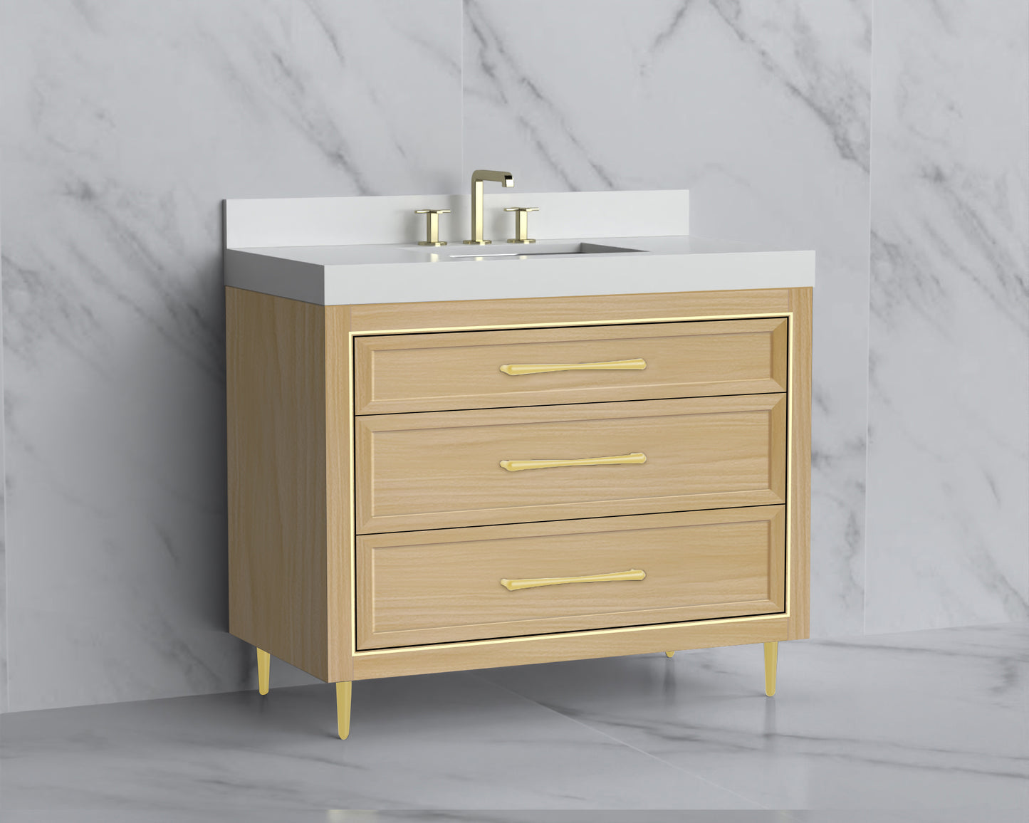 Vision 42" Free standing Vanity Cabinet