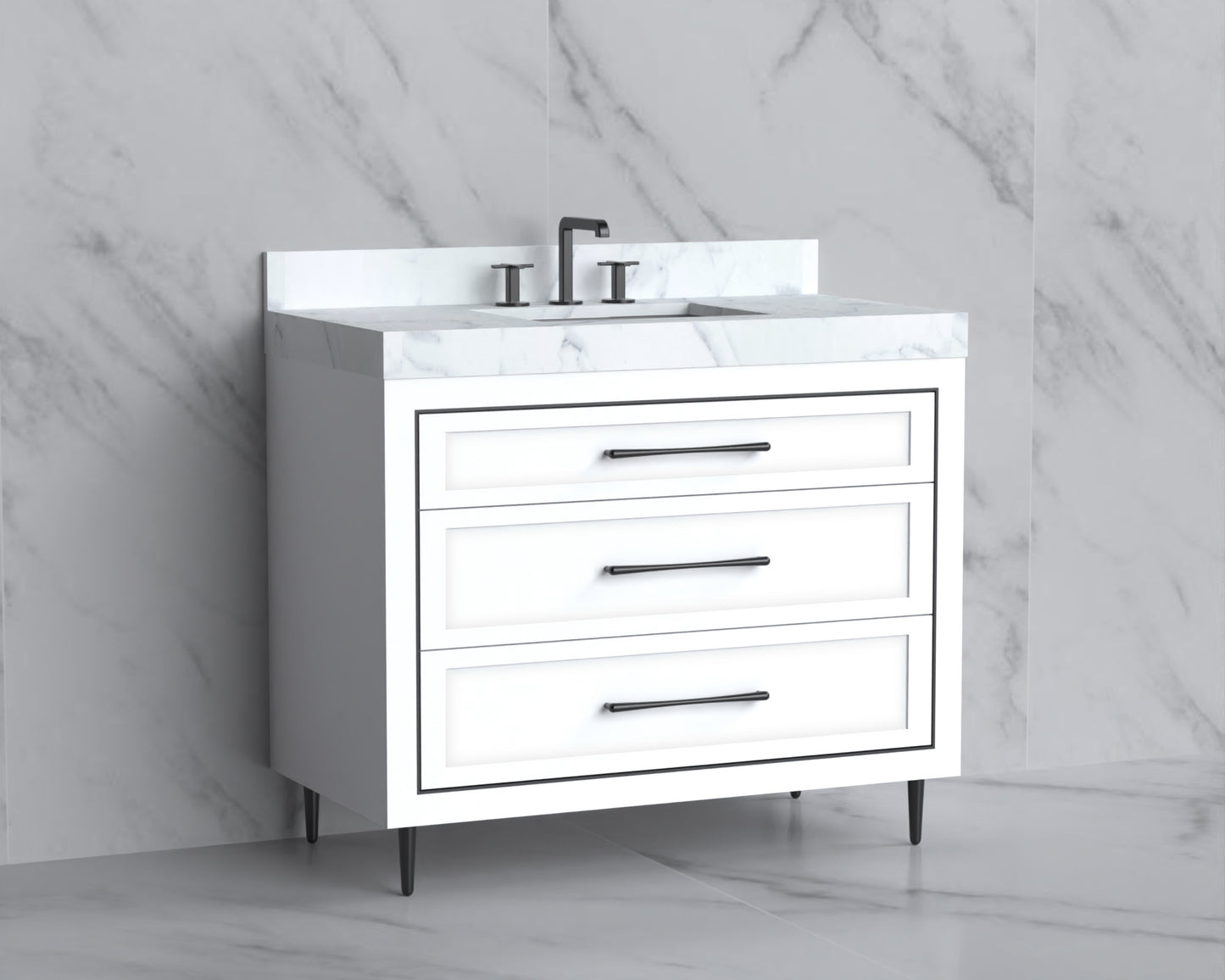 Vision 42" Free standing Vanity Cabinet