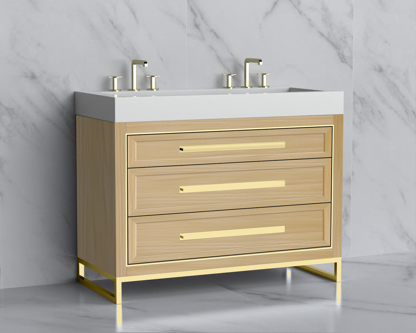 Vision 48D" Free standing Vanity Cabinet