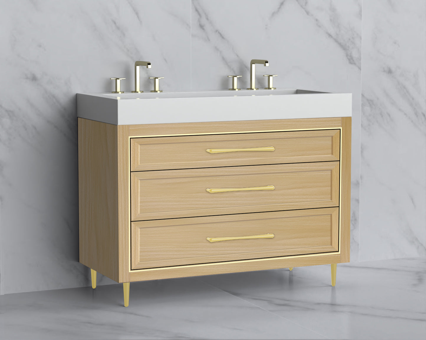 Vision 48D" Free standing Vanity Cabinet