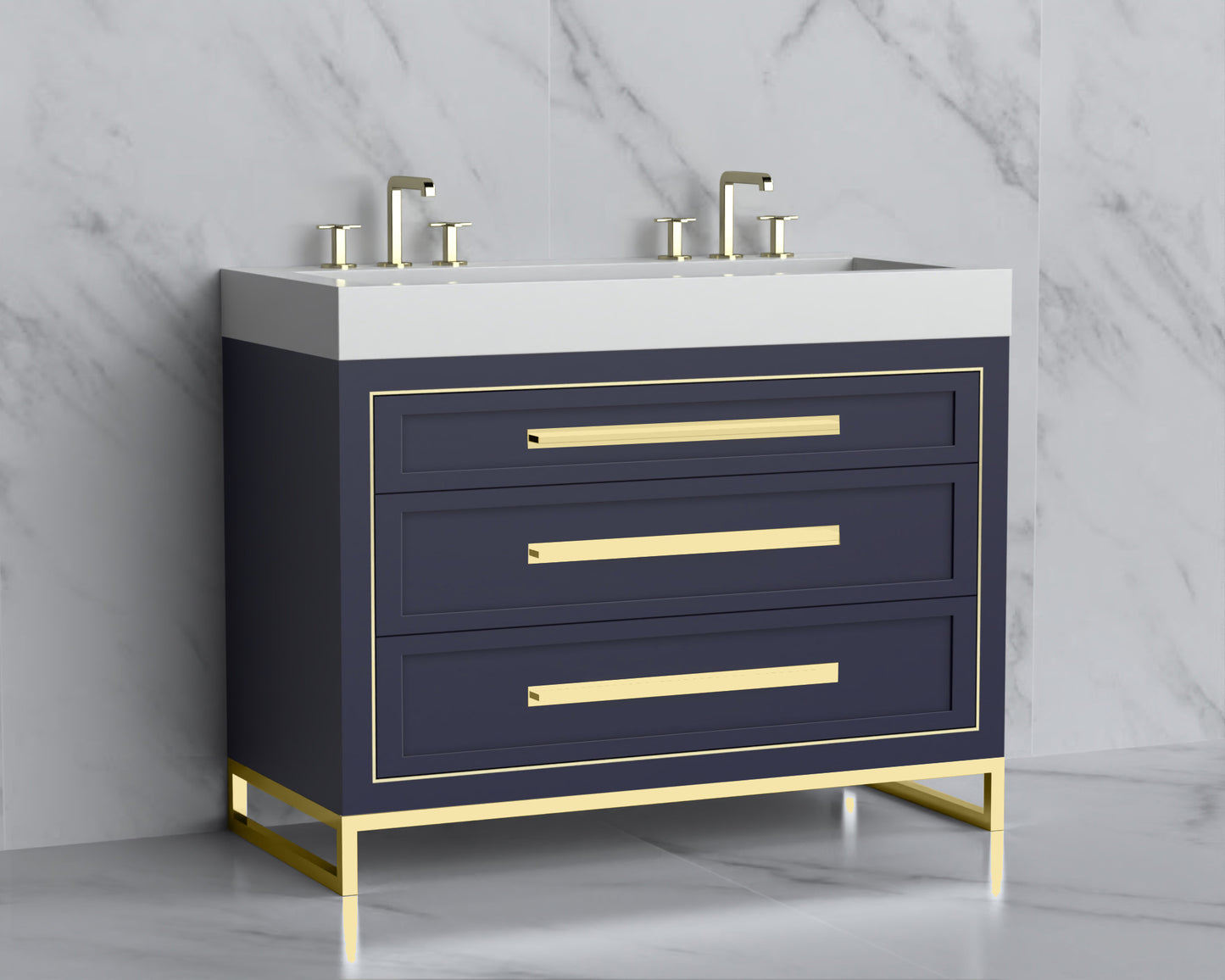 Vision 48D" Free standing Vanity Cabinet