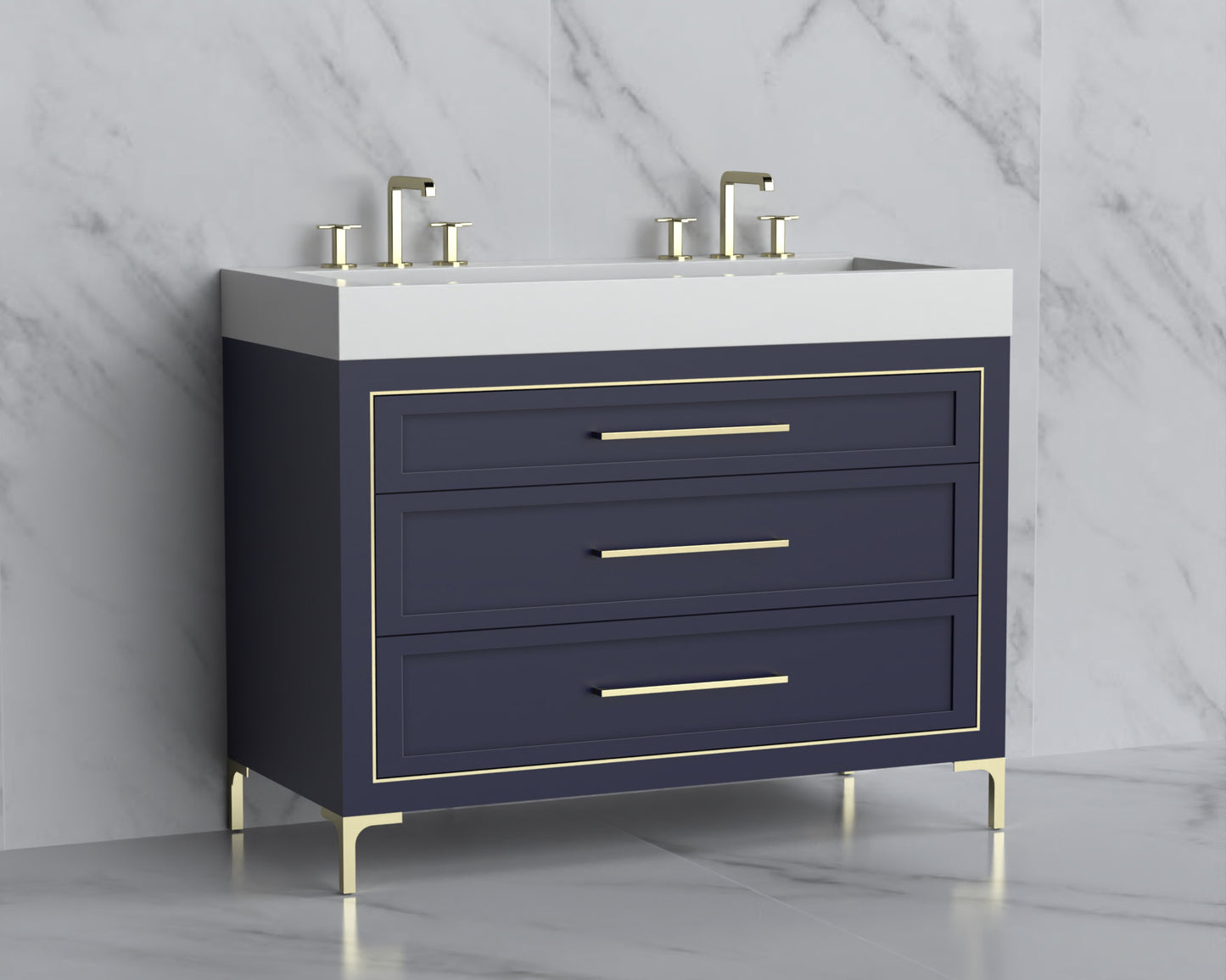Vision 48D" Free standing Vanity Cabinet