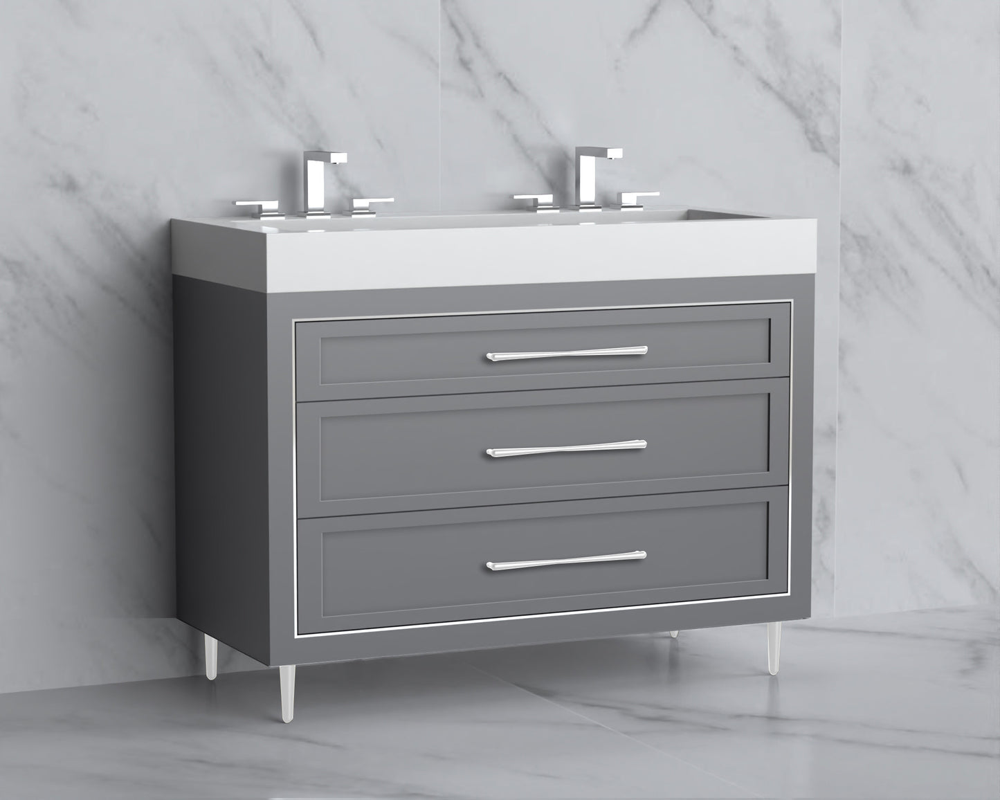 Vision 48D" Free standing Vanity Cabinet