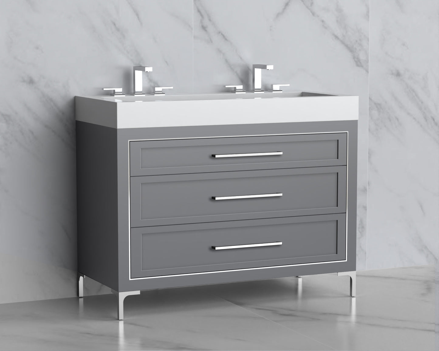 Vision 48D" Free standing Vanity Cabinet